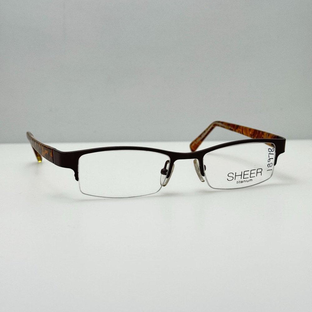 Sheer Eyeglasses Eye Glasses Frames TSO-05 003 Titanium 49-18-137